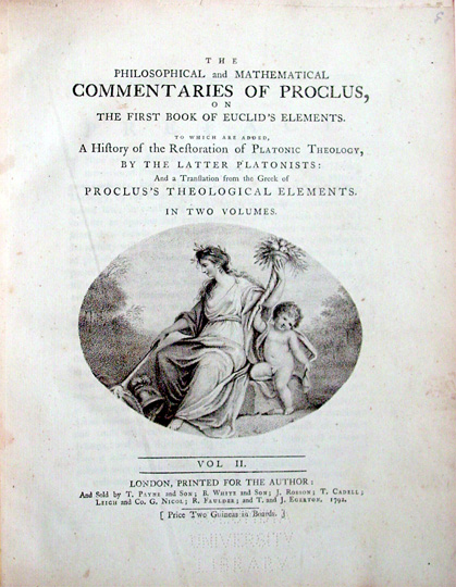 Retrato de Proclo, filósofo neoplatônico