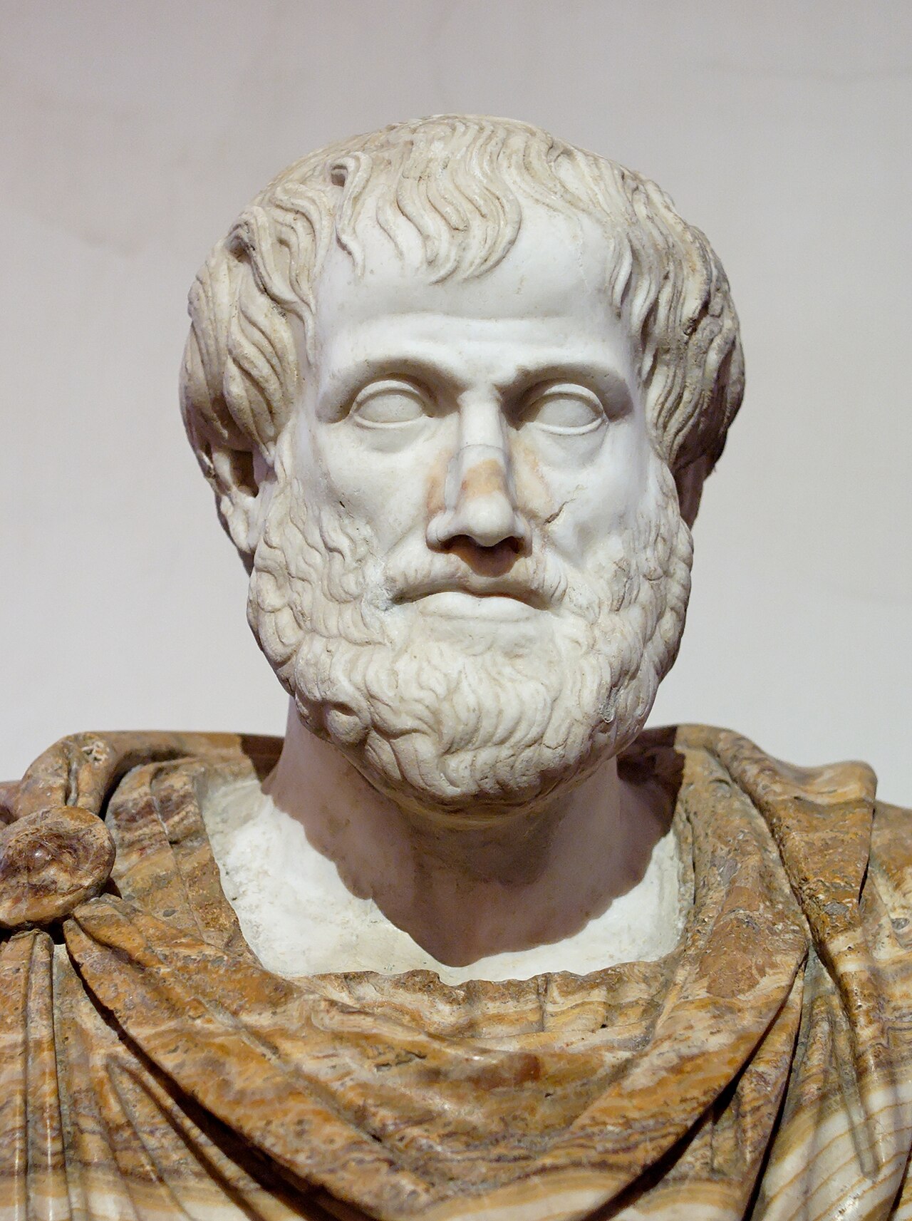 Busto de Aristóteles, cópia romana em mármore
