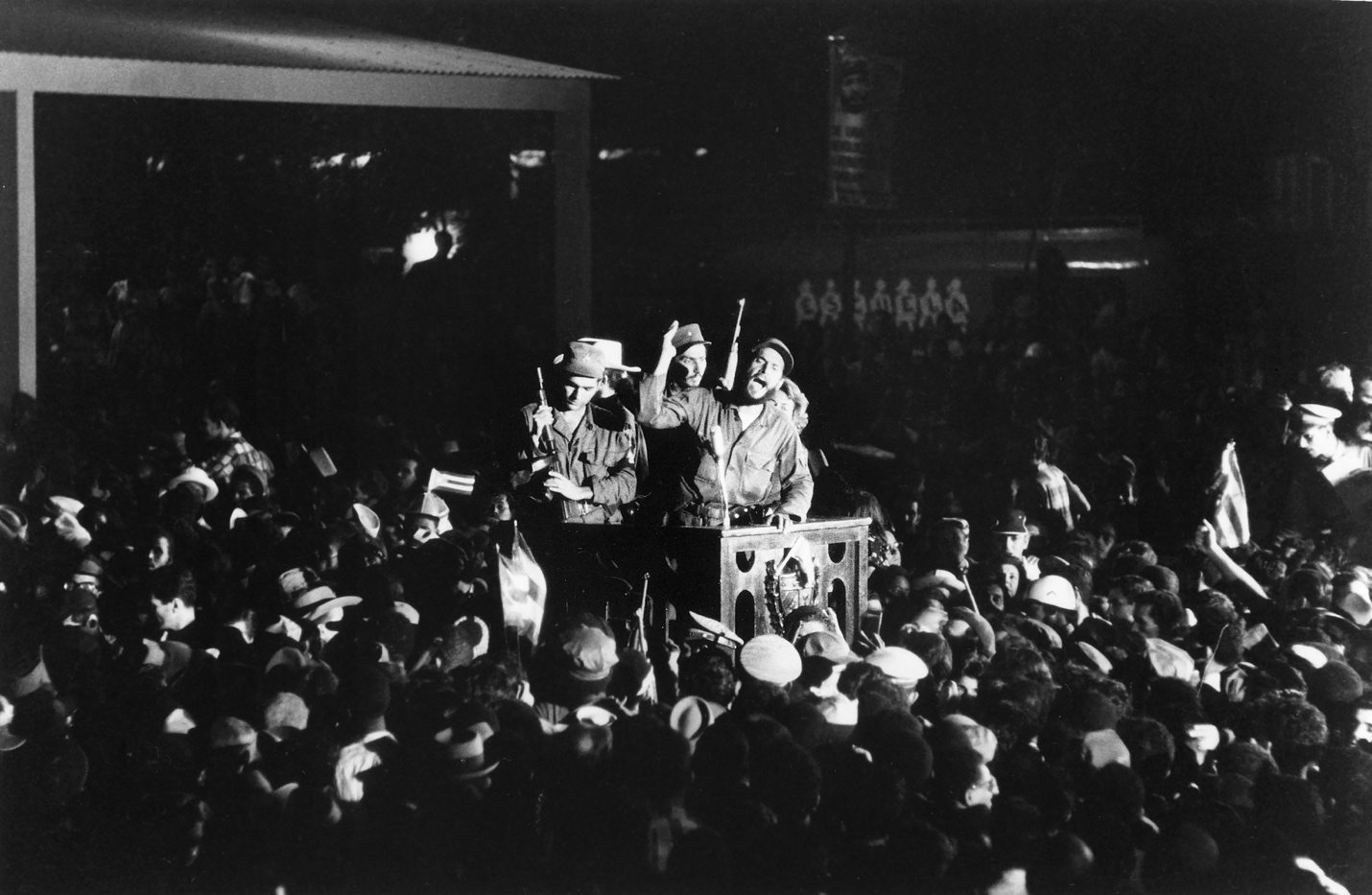 Fidel Castro discursa em Havana, janeiro de 1959