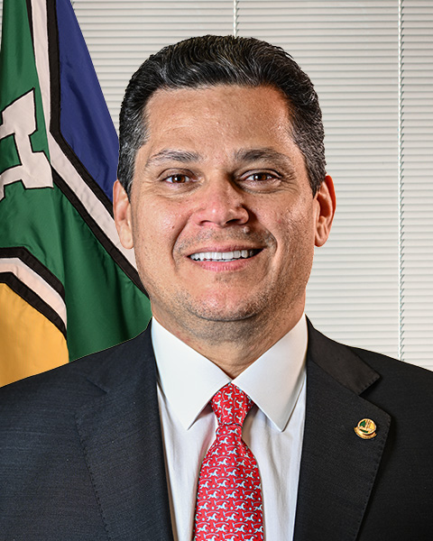 Davi Alcolumbre, presidente do Senado, em foto oficial