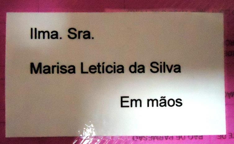 Figura 51 do Laudo 0392/2016 da Polícia Federal — Imagem da pasta rosa com o nome Marisa Letícia da Silva.